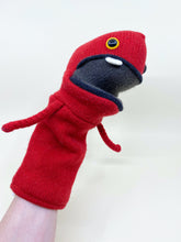 Load image into Gallery viewer, Stanley the recycled sweater puppet monster
