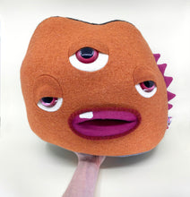 Load image into Gallery viewer, Swanson the orange three-eyed monster
