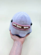 Load image into Gallery viewer, cute sweater monster with three teeth and pocket mouth
