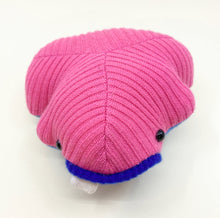 Load image into Gallery viewer, Bloopsy the pink plush sweater creature with pocket mouth
