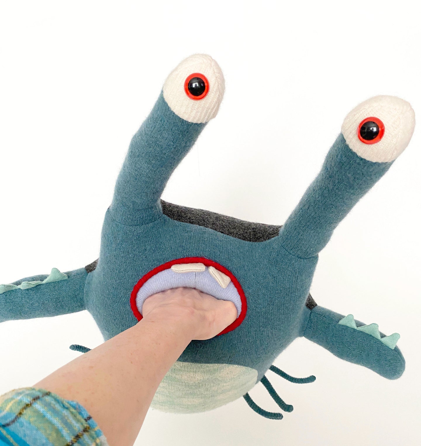 Thorne the friendly monster plush toy