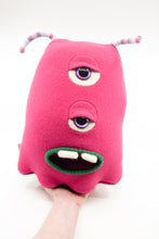 Load image into Gallery viewer, Georgie the pink two eyed monster
