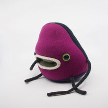 Load image into Gallery viewer, Flump the friendly plush upcycled sweater monster
