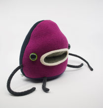 Load image into Gallery viewer, Flump the friendly plush upcycled sweater monster
